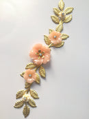 10 x Raw Brass 5 Petal Flower Bead Caps, 15mm