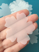 Transparent Fabric Flower Appliques