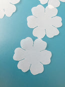 Transparent Fabric Flower Appliques