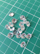 10 x 8mm Cubic Zirconia Diamond Cut Loose Stones