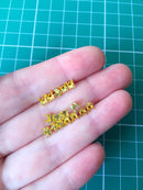 20 x 4mm Silver or Gold Tone Brass Sew-on Setting for Rhinestones