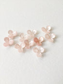 10 x 14mm Pearl Pink Flower Beads (0863)