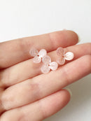 10 x 14mm Pearl Pink Flower Beads (0863)