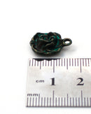 10 x Patina Bronze Rose Charms, 16x12mm (0727)