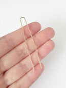 10 x Champagne Gold Bobby Pins, 64mm Long (0717)