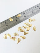 10 x Gold Plated Stainless Steel Shell Charms, 12x8mm