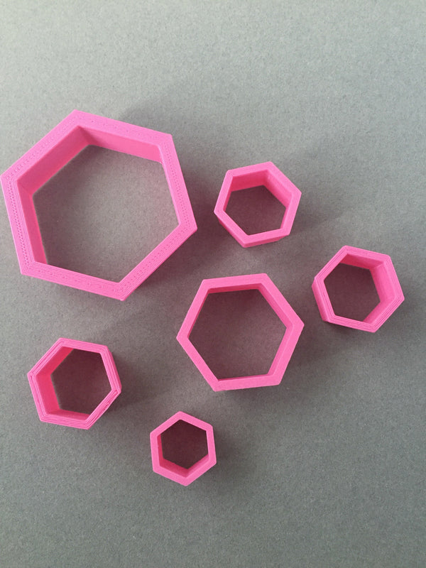 3cm Hexagon Polymer Clay Cutter