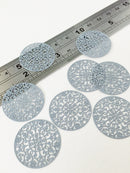 2 x Ornate Grey Brass Filigree Connectors, 25mm