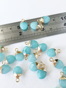 1 x Dyed Jade Pendant, 14x8.5mm (0250)