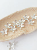 10 x Silver Plated Flower Bead Caps, 15mm (0757)