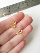 24 x Gold Tone Brass Setting for Pear Cut Stones, 8x13mm (3445)