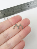 20 x Stainless Steel Double Arch Shaped Chandelier Links, 18x9.5mm (0223)