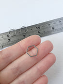 10 x Stainless Steel Hexagon Connectors, 14x12mm (0446)