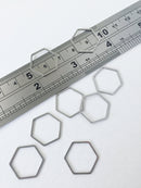 10 x Stainless Steel Hexagon Connectors, 18mm (0441)