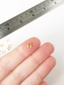 100 x Gold Wire Guardians, 5x4mm Brass Terminators (0936G)