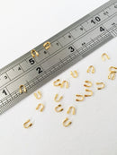 100 x Gold Wire Guardians, 5x4mm Brass Terminators (0936G)