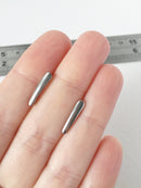 2 pairs x Stainless Steel Earring Studs Blanks with Loops (1035)