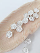 10 x Silver Sakura Flower Beads, 11mm (D3)
