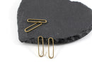 20 x Raw Brass Long Open Oval Geometric Connectors, 26x6mm (C0151)