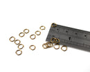 150 x Brass Jump Rings, 6x1mm (C0444)