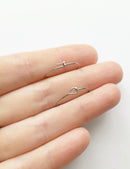 100 x Stainless Steel Hoop Earring Wire BULK, 20mm (3119)