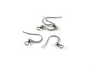 10 pairs x Stainless Steel Flattened Fish Hook Earring Wire (2389)