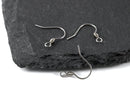 20 pairs x Stainless Steel Earring Hooks, 19mm (2414)