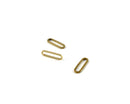 10 x Raw Brass Open Oval Connector, 15x5mm (C0153)
