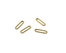 10 x Raw Brass Long Oval Linking Rings, 19x5mm (C0152)