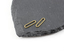 10 x Raw Brass Long Oval Linking Rings, 19x5mm (C0152)