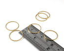 12 x Raw Brass Round Connectors, 20mm Round Linking Rings (C0723)