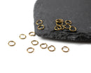 150 x Brass Jump Rings, 6x1mm (C0444)