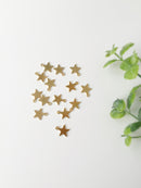 20 x Raw Brass Star Charms, 12x10mm (C0138)