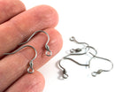 20 pairs x Stainless Steel Earring Hooks, 19mm (2414)