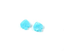 8 x Light Blue Petal Charms, 15x13mm (C0585)
