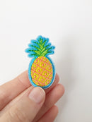 Pineapple Iron-on Patch, Tropical Fruit Embroidery (P005)