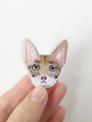 Sphynx Cat Iron-on Patch, Embroidered Cat Applique
