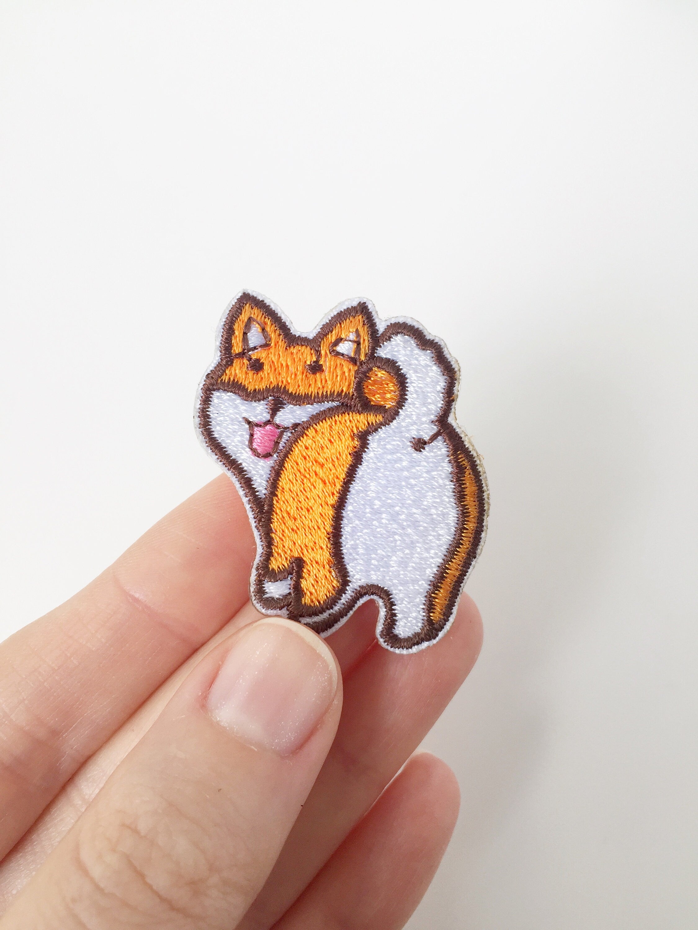 Shiba Inu Iron-on Patch, Cute Japanese Dog Applique