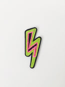 Lightning Bolt Iron-on Patch, Comic Book Motif