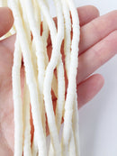 1 strand x 4mm Ivory Polymer Clay Disc Beads, Vinyl Heishi Beads (1774)