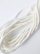 1 strand x 4mm Off-white Polymer Clay Disc Beads, Vinyl Heishi Beads (1778)