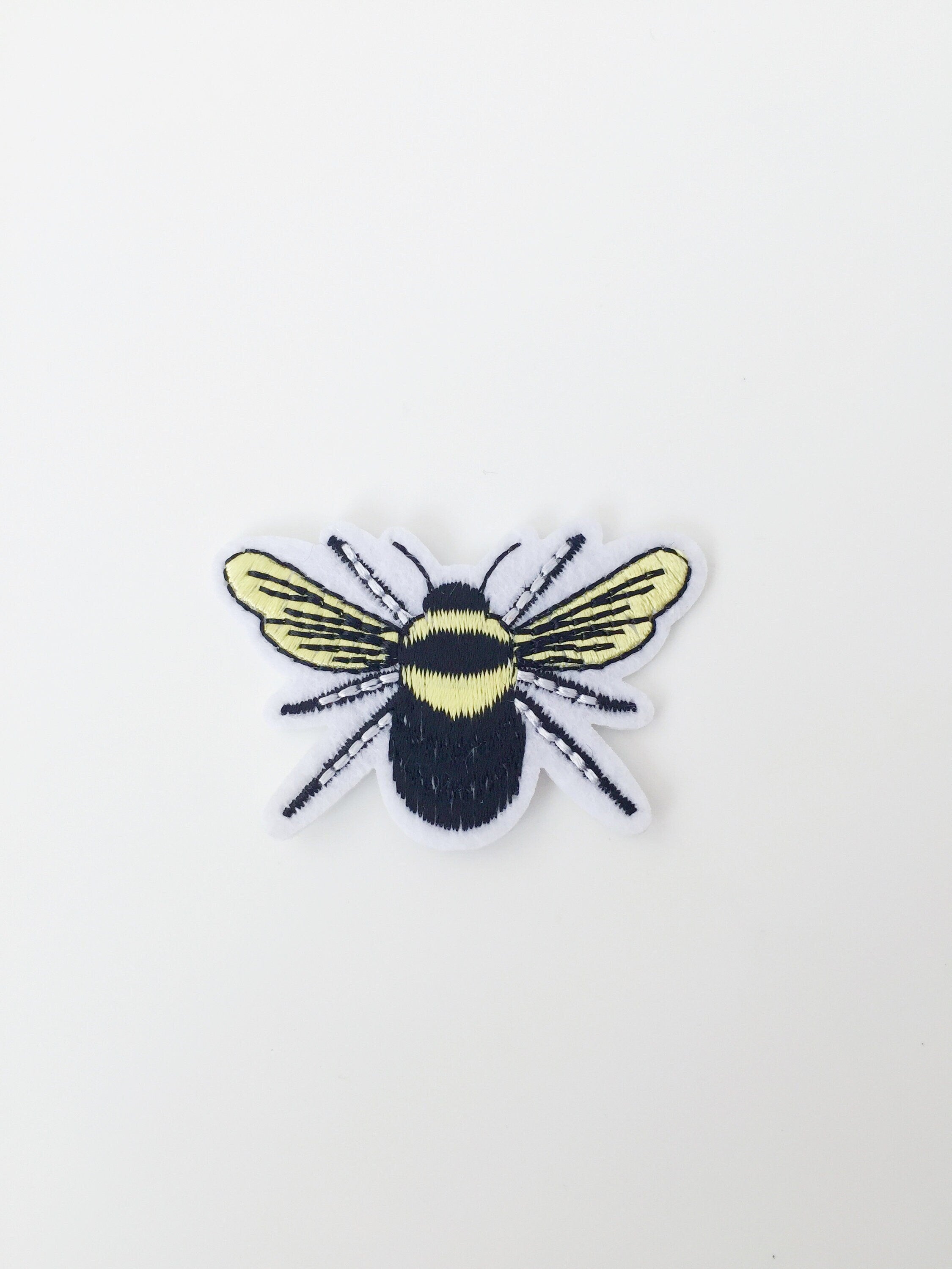 Queen Bee Iron-on Patch, Small Bee Embroidery