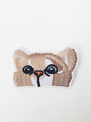Peeping Cat Iron-on Patch, Embroidered Cat Motif