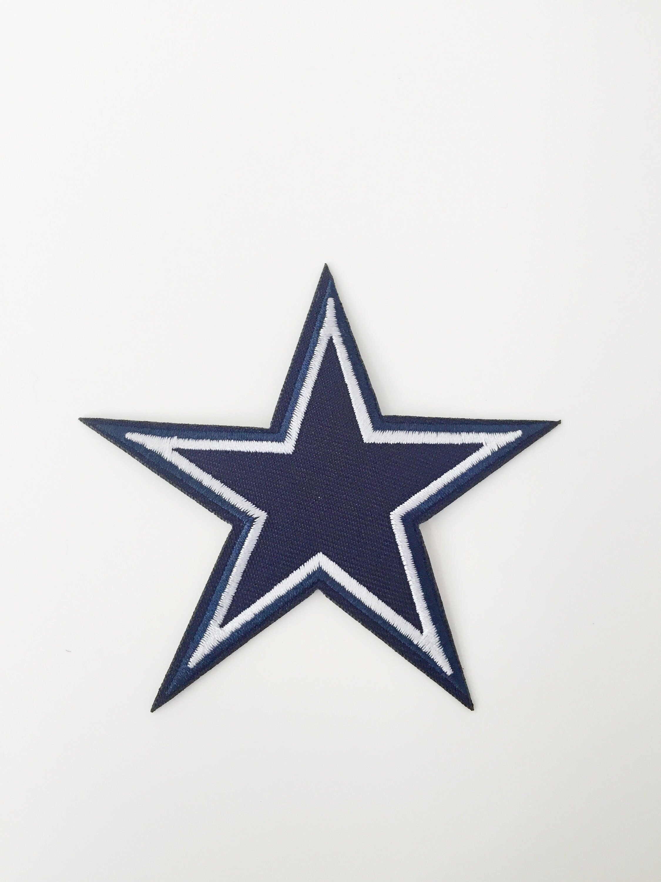 Large Dark Star Iron-on Patch, Punk Rock Metal Applique