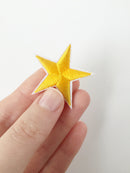 2 x Star Iron-on Patches, Embroidered Star Applique