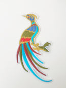 Pheasant Iron-on Patch, Bird Applique Pair