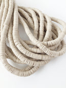 1 strand x 6mm Mink Polymer Clay Disk Beads, Vinyl Heishi Beads (1856)