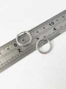 1 pair x Stainless Steel Earring Hoops Blanks, 19mm (1788S)