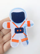 Astronaut Iron-on Patch, Embroidered Spaceman Badge (P036)