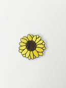 Small Sunflower Iron-on Patch, Flower Clothes Applique (P037)